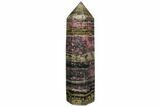 Tall, Polished Rhodonite Obelisk - Madagascar #112384-1